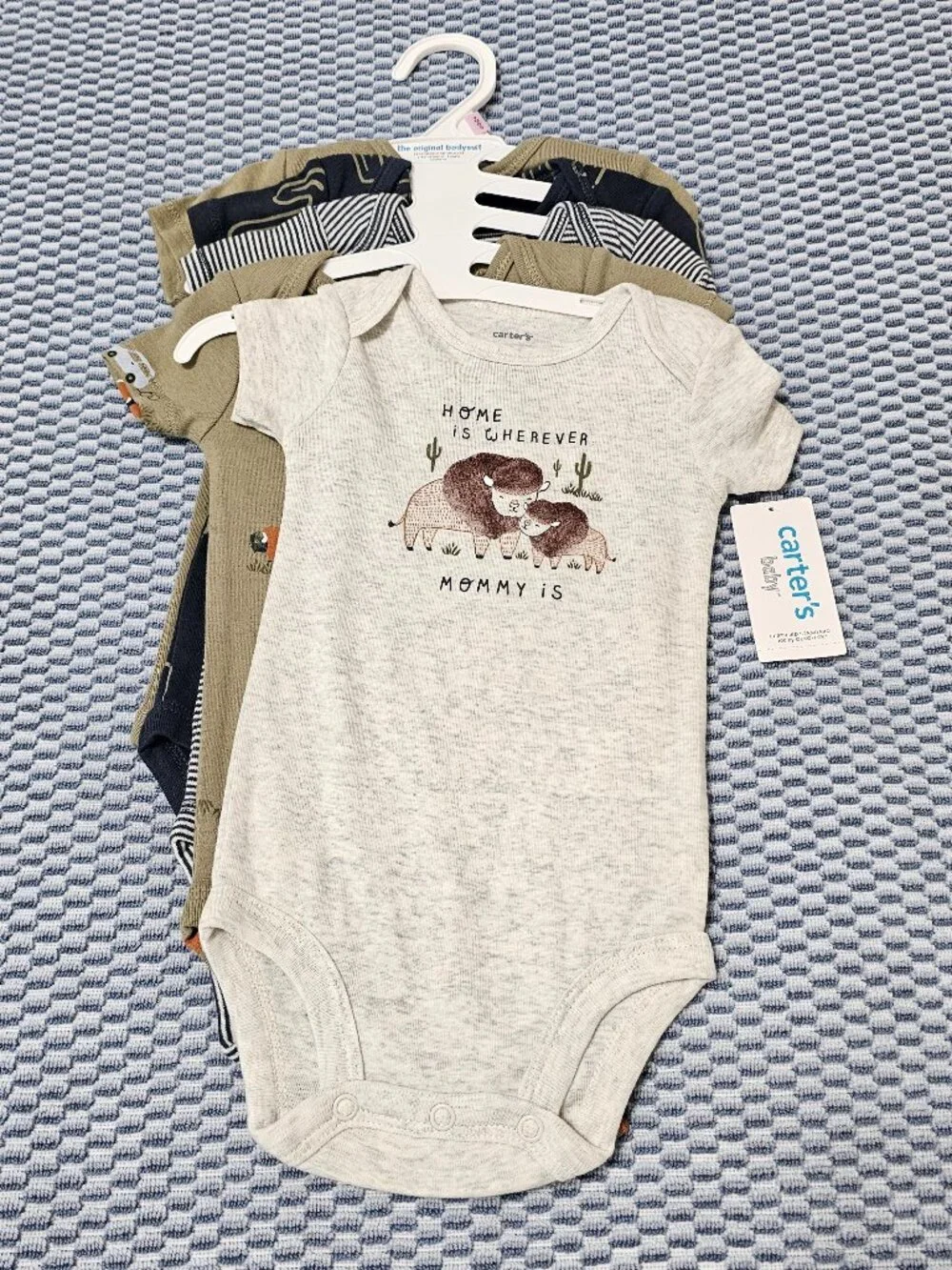 Carter's Baby Boy Bundle 5 Pieces Onesie Bodysuits Bundle - Size 9 Months NEW